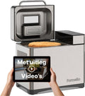 Machine à pain, 19 programmes, machine à faire du pain, minuteur, 19 programmes inclus sans gluten et levain