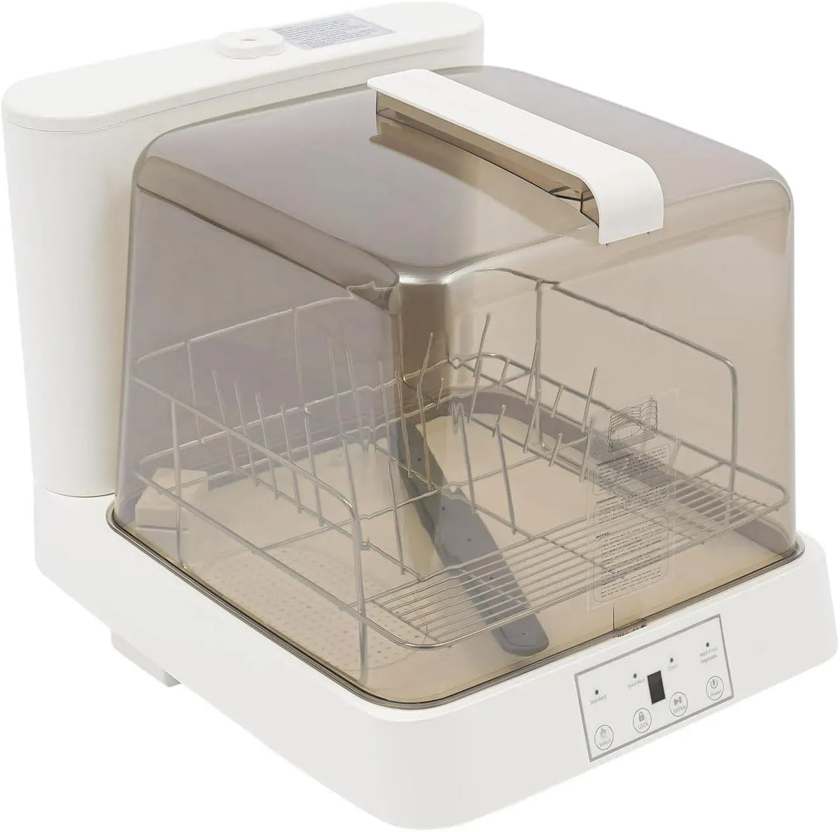 Lave-vaisselle, 6 L, 800 W, grand réservoir, camping, rinçage rotatif à 360° avec fonction de séchage, compact pour appartement, camping-car