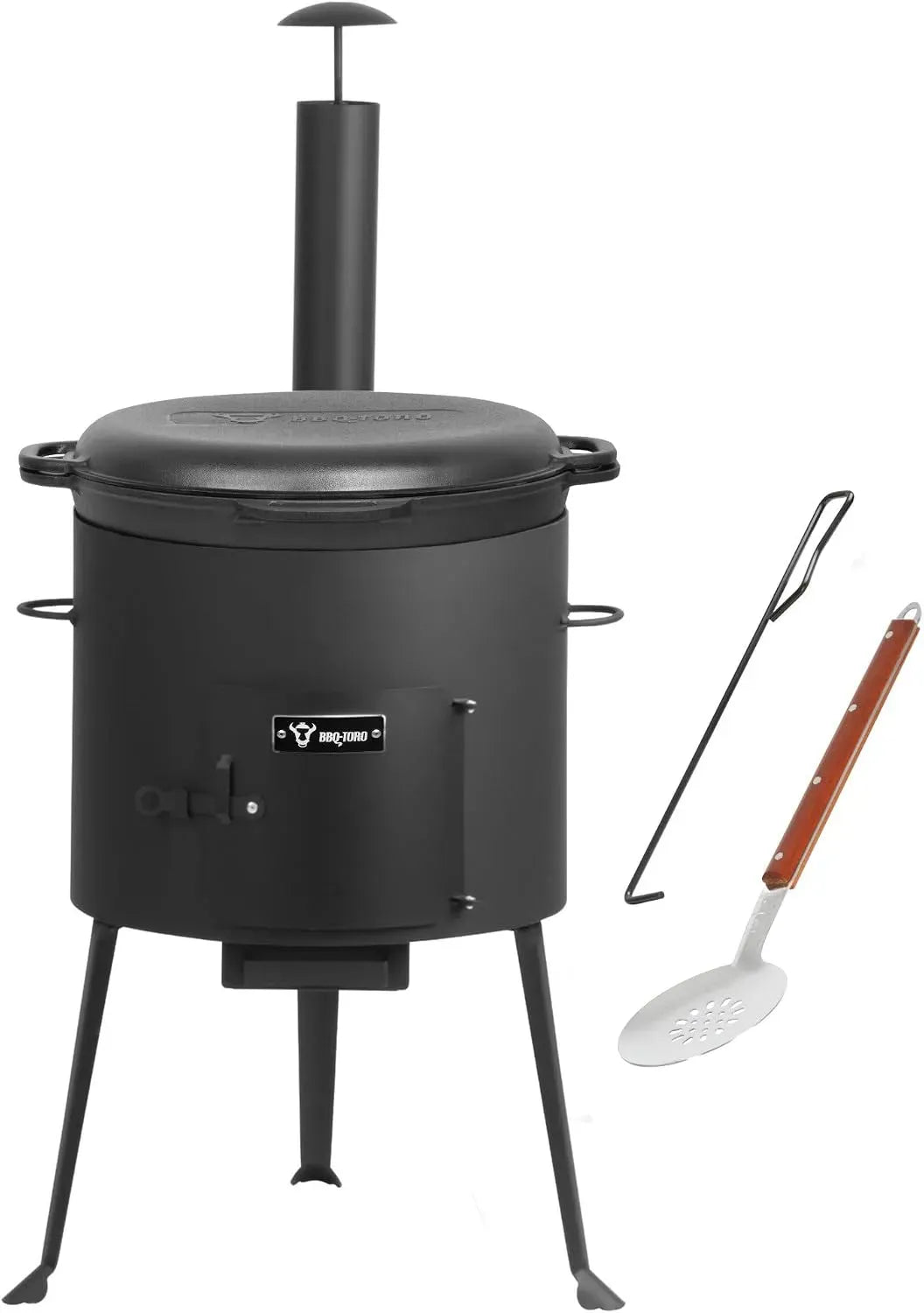 Four électrique, 39,5 cm, 16 L, extérieur, fonte, pot de 16 l avec couvercle en fonte