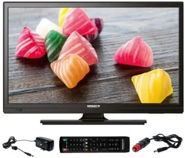 Smart TV, 19 pouces, 12 V, téléviseur, USB, DVB-T2, camping, Antarion TV LED 19' 48cm Téléviseur HD Camping Car 12V Port USB DVB-T2