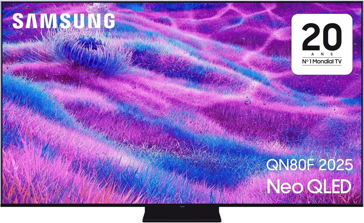 Samsung QN80F NQ4 Smart TV, 75 pouces, téléviseur, 4K UHD, QLED, HDR, son Dolby, Wi-Fi, Processeur AI Gen2, Dolby Atmos, OTS Lite, WiFi, Airplay