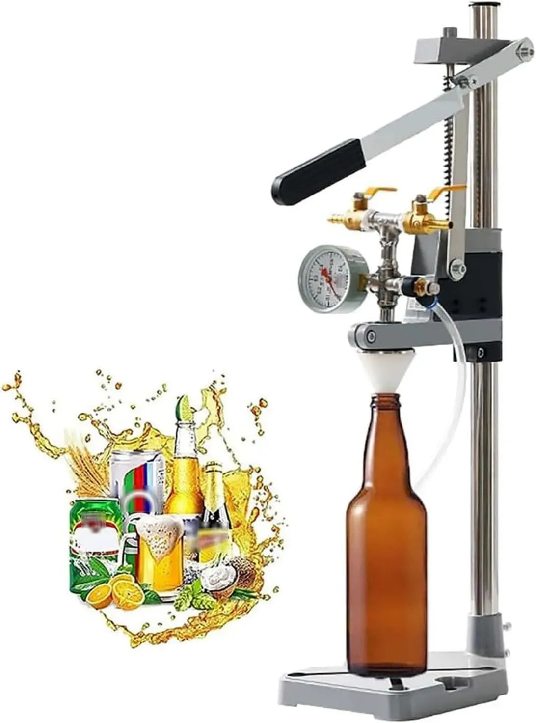 machine de remplissage, bouteille, pour le brassage maison