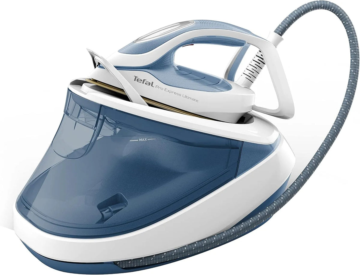 Tefal GV9710 Sans réglages, Pro Express Ultimate Centrale Vapeur, 7,6 bars de pression de vapeur, Sortie de vapeur constante : 155 g/min, Effet