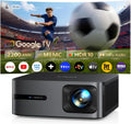 Google 14.0, Dolby 1080P Smart TV, téléviseur, 4K UHD, HDR, HDMI, Wi-Fi, Bluetooth, HDR10, Vidéoprojecteur 4K MEMC【2300 ANSI, Dolby 48W】 Auto Focus