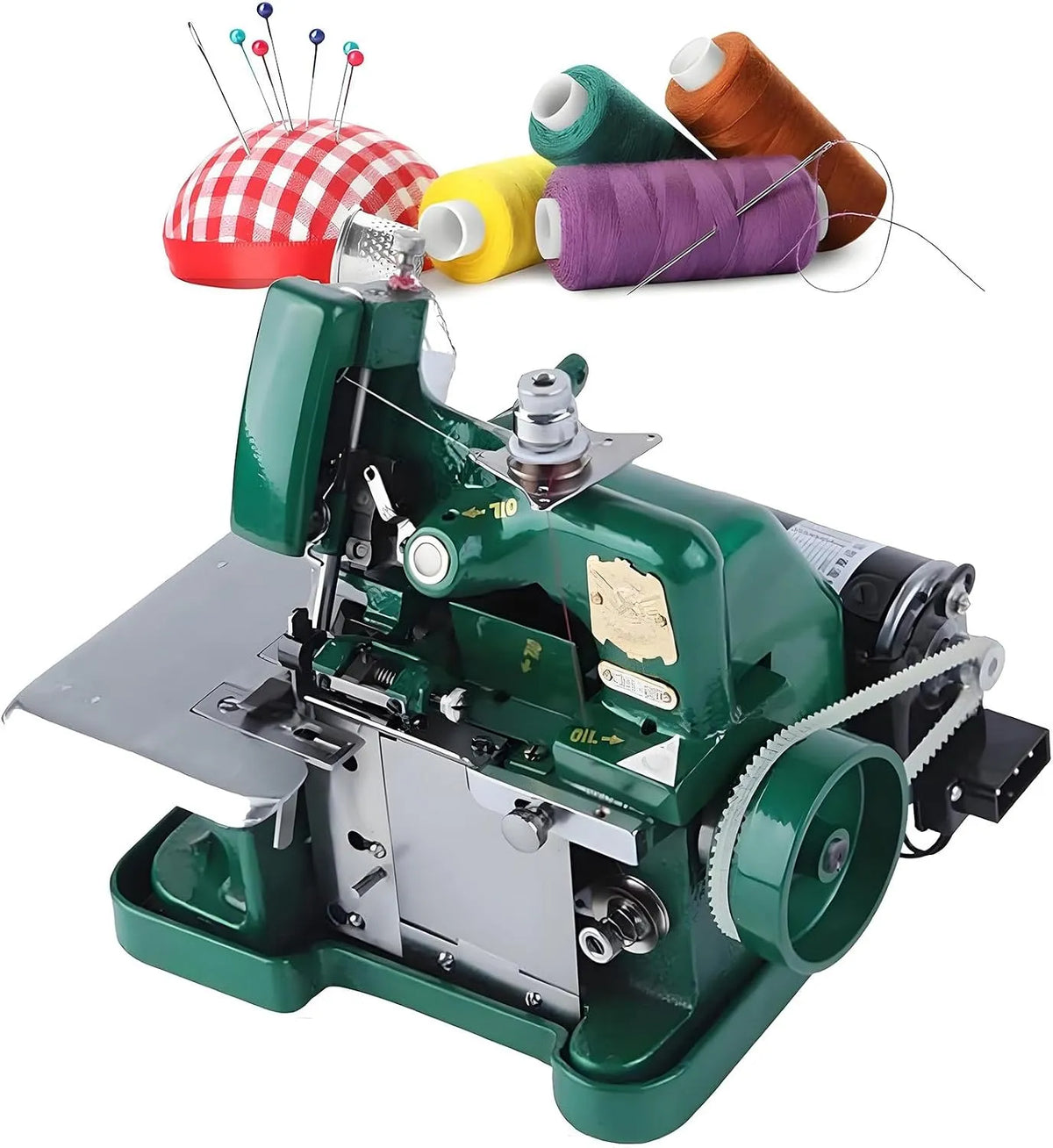 Machine à surjeteuse, Machine à coudre, portable, machine à coudre électrique, pour tissu robuste