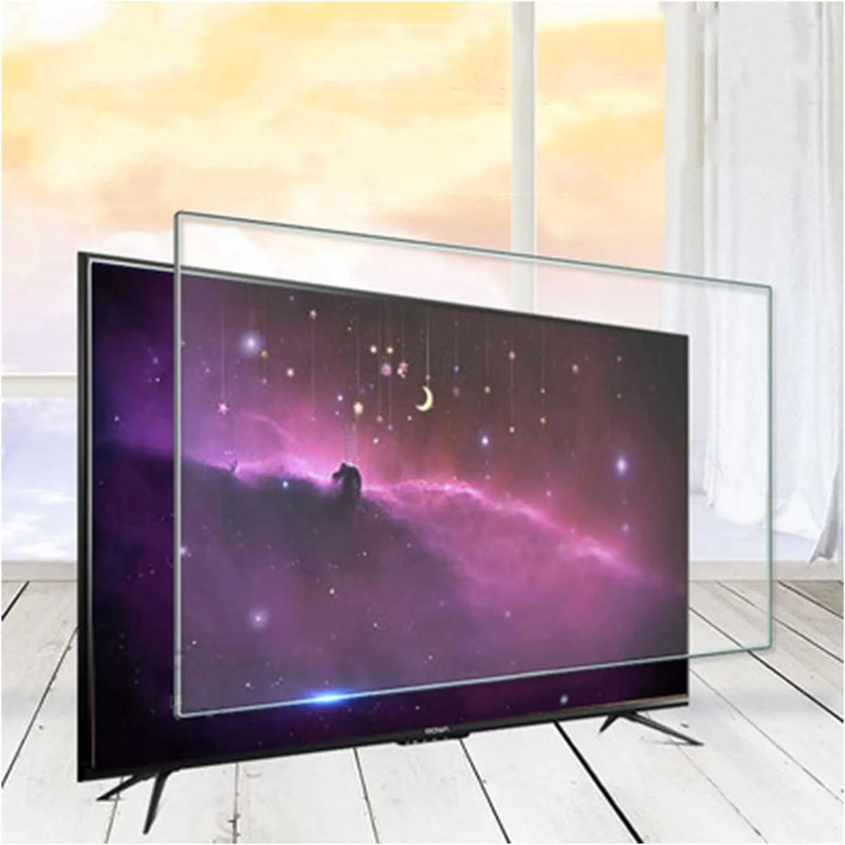Smart TV, 58 pouces, 1269 x 721 mm, 1269 × 721, téléviseur, dimensions personnalisables, écran LCD, protection contre les radiations, anti-casse