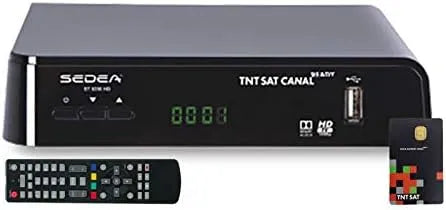 Smart TV 19.2E, téléviseur, sedea Mini Récepteur TV Satellite HD + Carte d'accès TNTSAT V6 Astra 19.2E