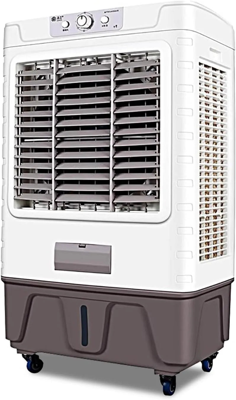 Climatiseur, 30 L, portable, industriel, grand réservoir, 4 Roues, Ventilateur et déshumidificateur pour la Maison, Le Bureau, Petit Format