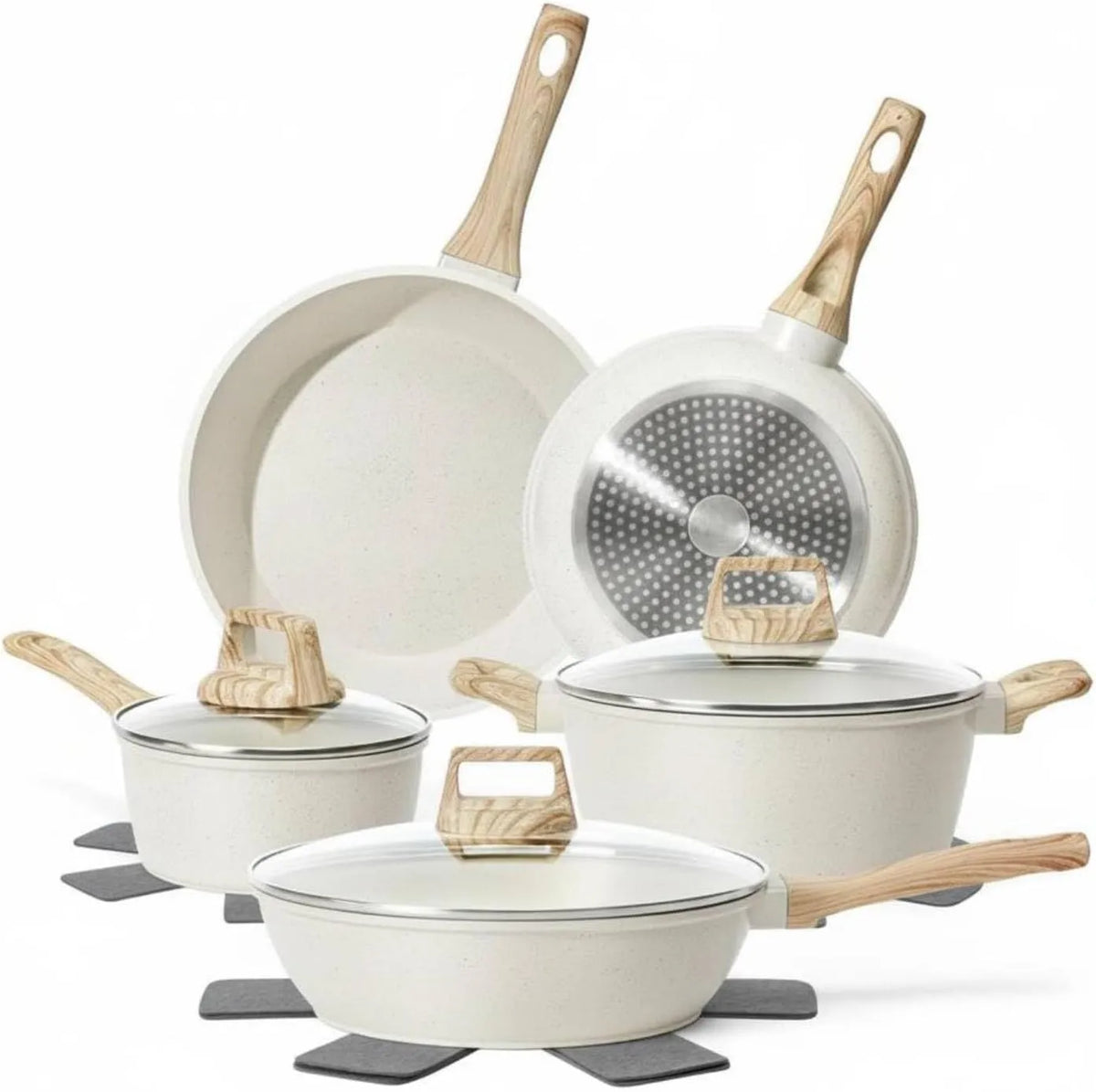 Ustensile de cuisson, blanc, ustensile de cuisine, batterie de casseroles et poêles
