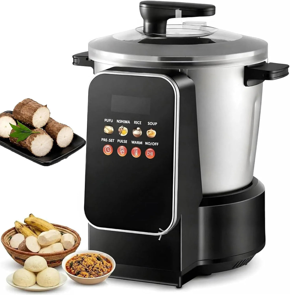 Robot, 6 L, acier inoxydable, Machine Acier Inoxydable Igname Pilée