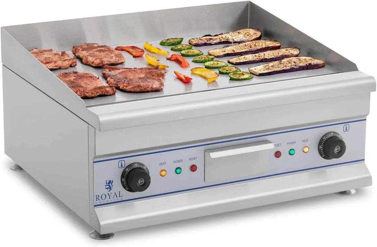 RCG 60 Plancha, 60 cm, 3.200 W, restauration, Royal Catering Plancha Electrique longueur 60 cm
