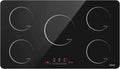 Plaque à induction, 90cm, 5 foyers, 8600 W, table de cuisson à induction, tactile, encastrable, minuteur, autonome, 5 Zone New, Autarkic, 8600W