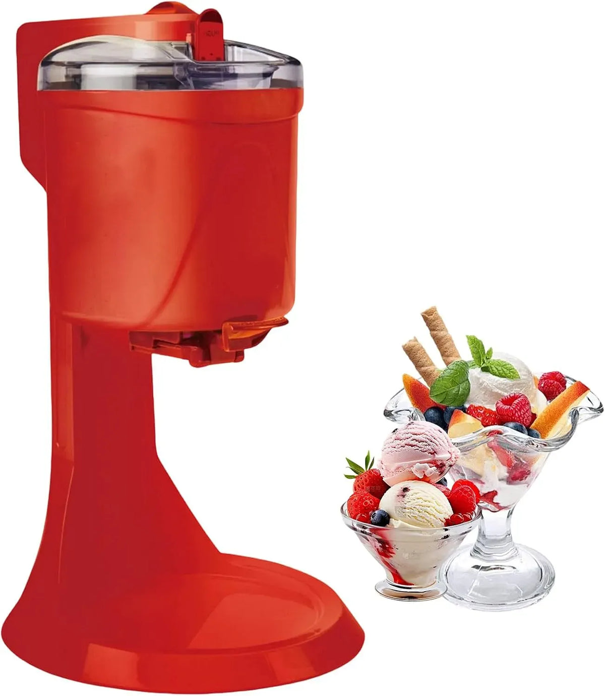 Machine à Sorbet, Portable, machine à glace et sorbet, rouge, pour La Maison
