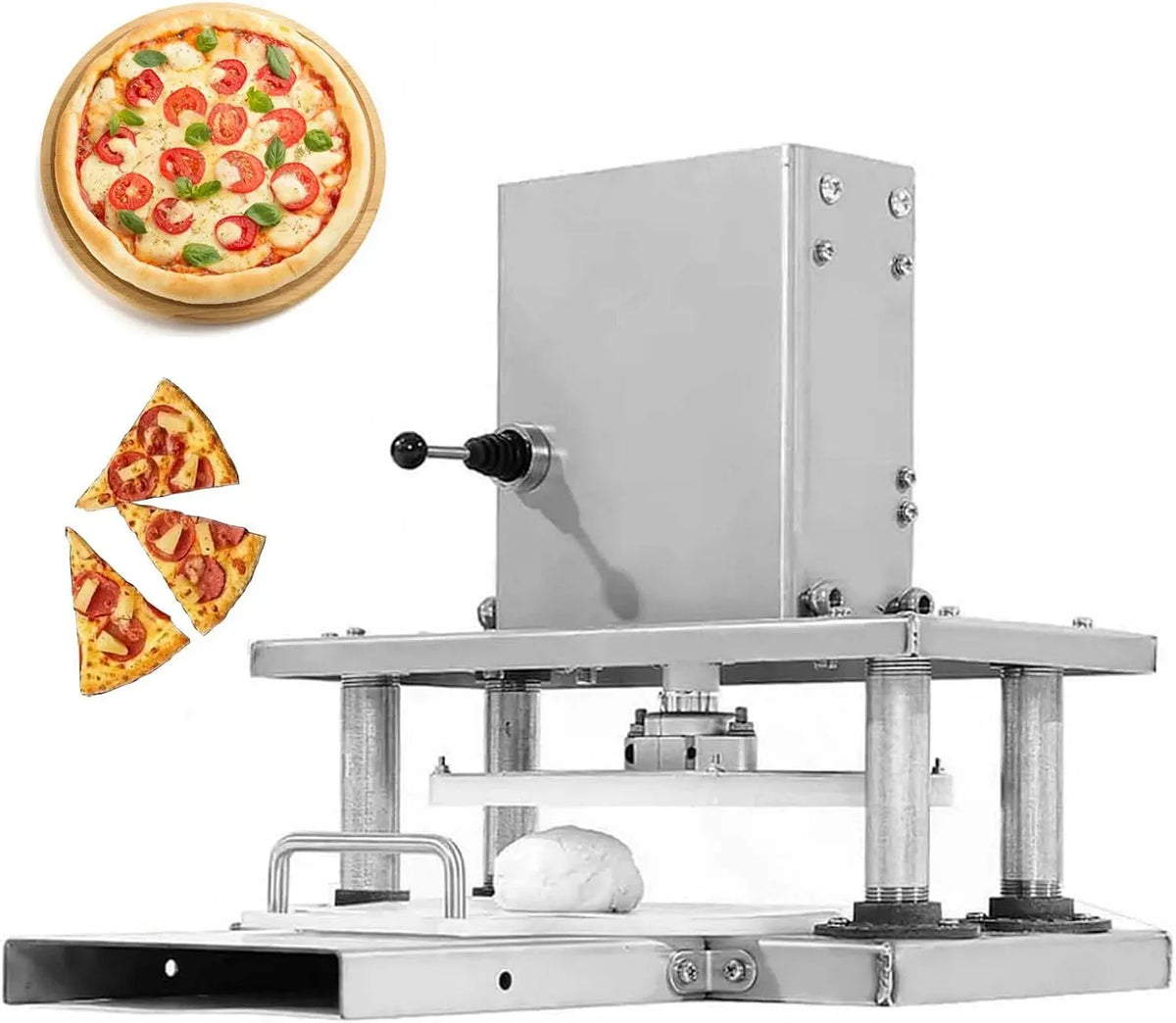 Machine à Presser, Machine à Laminer, pizza, professionnel, pour Croûtes à Pizza et Pain de Viande