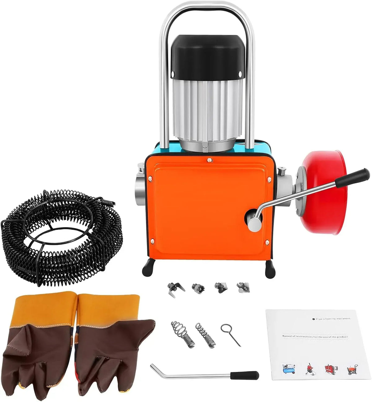 Machine de nettoyage, 1000 W, 12 m, 150 mm, pour tuyaux de Ø 20-150 mm 400 tr/min 1000 W Déboucheur d, OUKANING