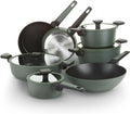 Batterie, batterie de casseroles et poêles, 11 pièces, vert, cuisine 11 pièces Corredo 2.0