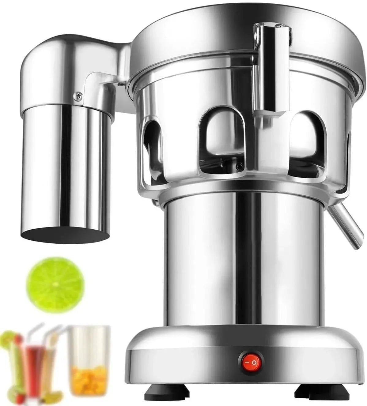 Extracteur de jus W 2800, 370 W, professionnel, restaurant, acier inoxydable, Capacité élevée de 80 à 100 kg/h