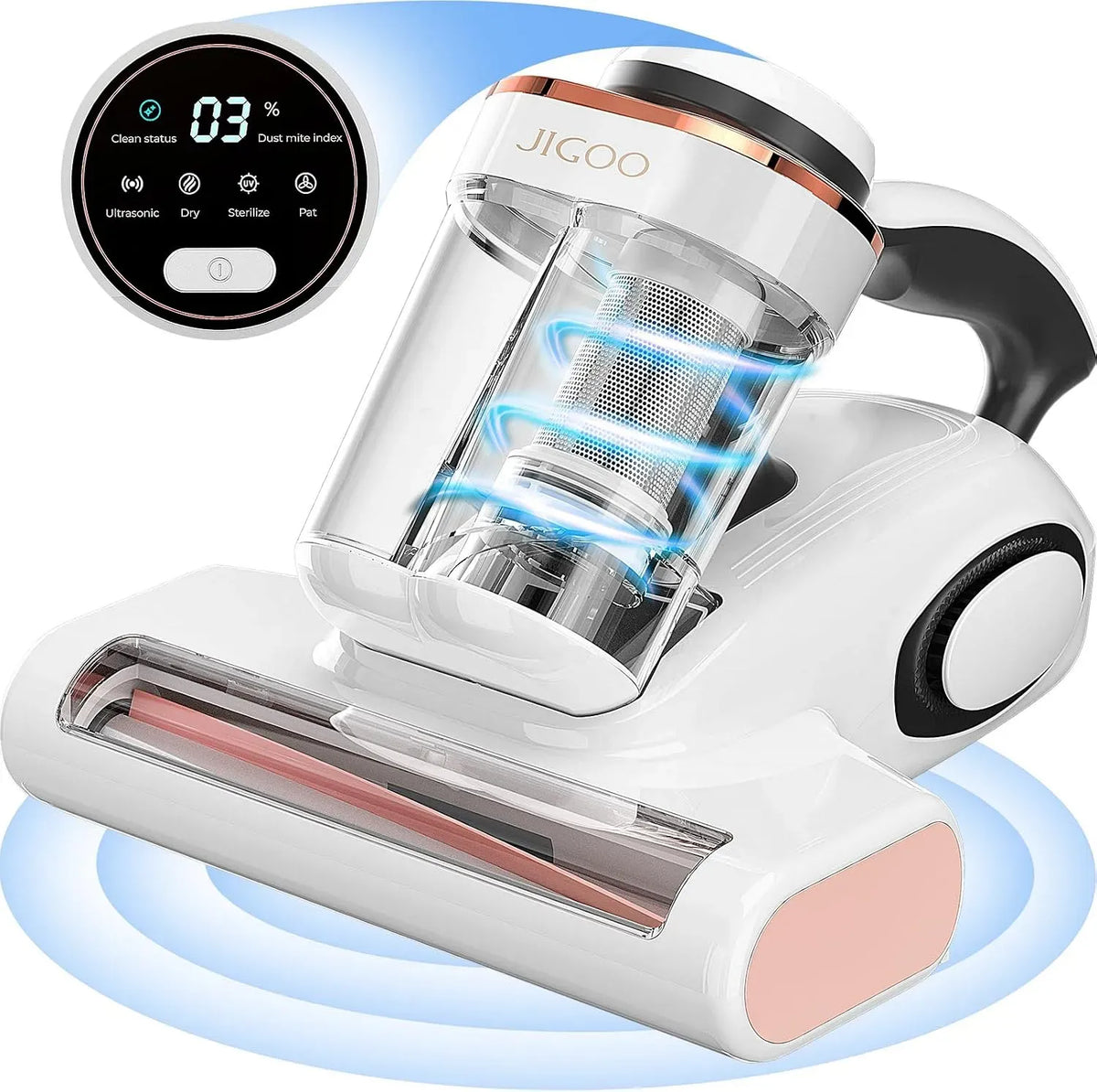Aspirateur, 500 W, JIGOO J300, Affichage LED Intelligent, élimine 99,9% d'allergènes