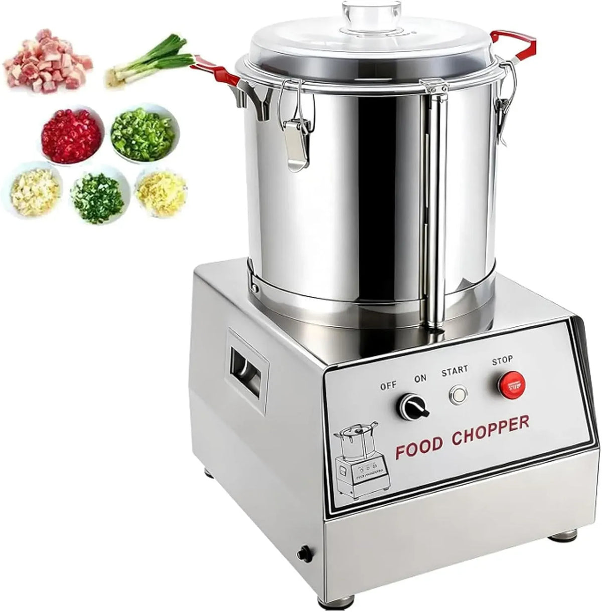 machine à découper, 7 L, professionnel, restaurant, acier inoxydable, pour les restaurants et les cuisines