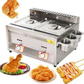 Puissance de feu réglable, pour grande capacité pour la cuisine pour usage professionnel, Friteuse à gaz en acier inoxydable commerciale pour poissons