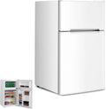 Congélateur RLEAx4LIFE, 90 L, 0 à 10 °C, 2 zones de température, armoire congélateur, blanc, Frigo Réfrigérateur Rétro 90L Double Porte, Bac Légumes