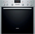Siemens EQ241EI02T Cuisinière avec four, encastrable, Boost, effet 3D, noir, 3 prises télescopiques, PowerBoost, air chaud 3D Plus, plaque de cuisson