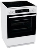 Gorenje GEC6C Plaque vitrocéramique, 60 cm, 71 L, gril, pizza, blanc, mode pizza, PerfectGrill, Gorenje GEC6C 40 WD Cuisinière électrique sur pied