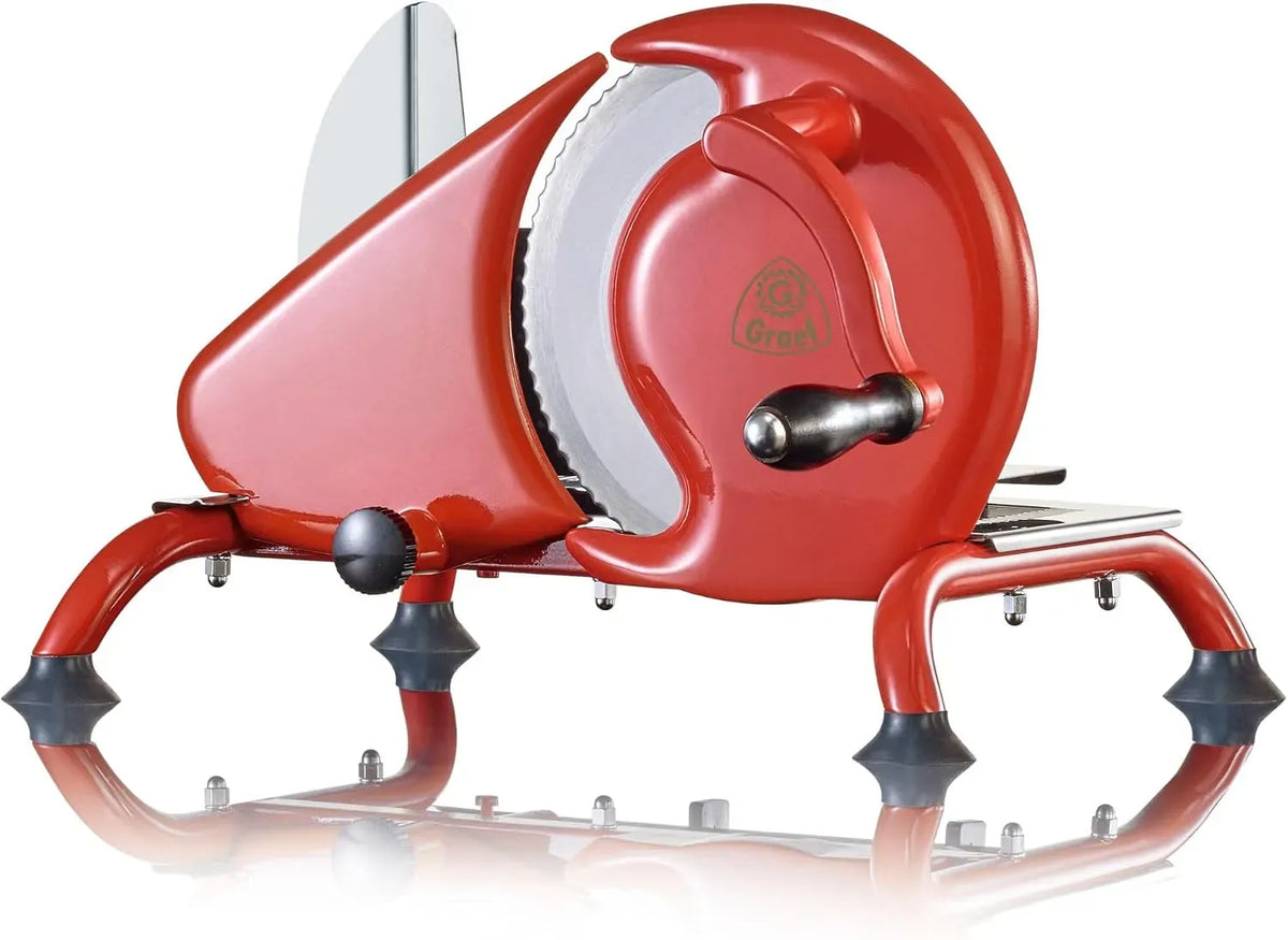 GRAEF H93 charcuterie, Manuale, lame inox ondulée Ø190 mm, épaisseur réglable 0–15 mm, Trancheuse manuelle universelle, tout en métal