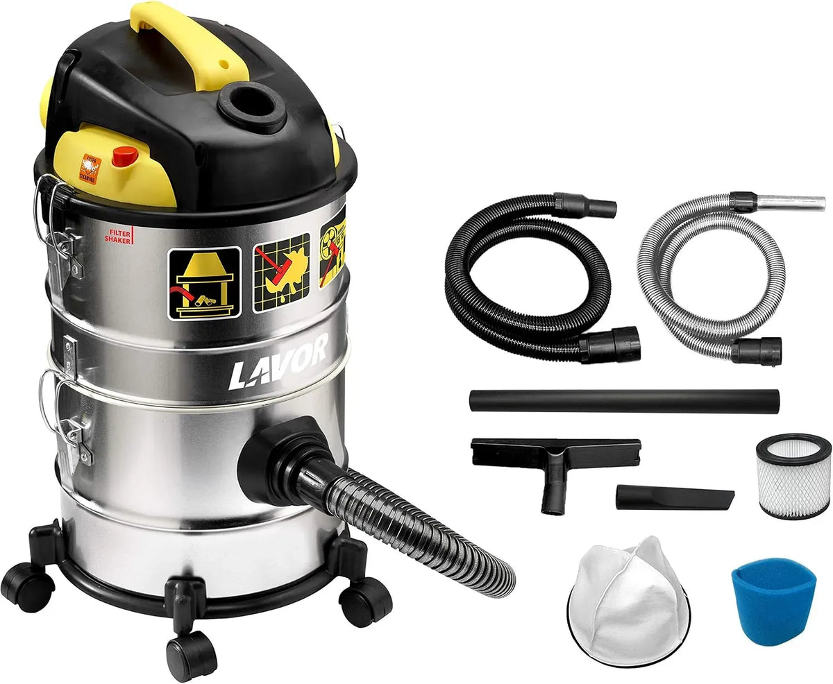Aspirateur 14+14L, 14 L, 1000 W, appareil électrique d'aspiration, Lavor Aspirateur Eau et poussières 4 en 1 1000W 180 mbar KOMBO
