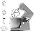 Kenwood KVL4100S Robot de cuisine, 6,7 L, 1200 W, Robot pâtissier planétaire Chef XL, grand bol de 6,7 litres, 3 accessoires de mélange, acier