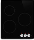 Klarstein Plaque à induction, 45cm, 3 foyers, 5700 W, table de cuisson à induction, Boost, noir, 3 Zones, Commande Rotative, Sécurité Surchauffe