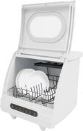Lave-linge, 5 L, 800 W, 5 programmes, portable, Machine À Laver Vaisselle 800W Faible Niveau Sonore, Avec Fonction De Désinfection Lave-Vaisselle De