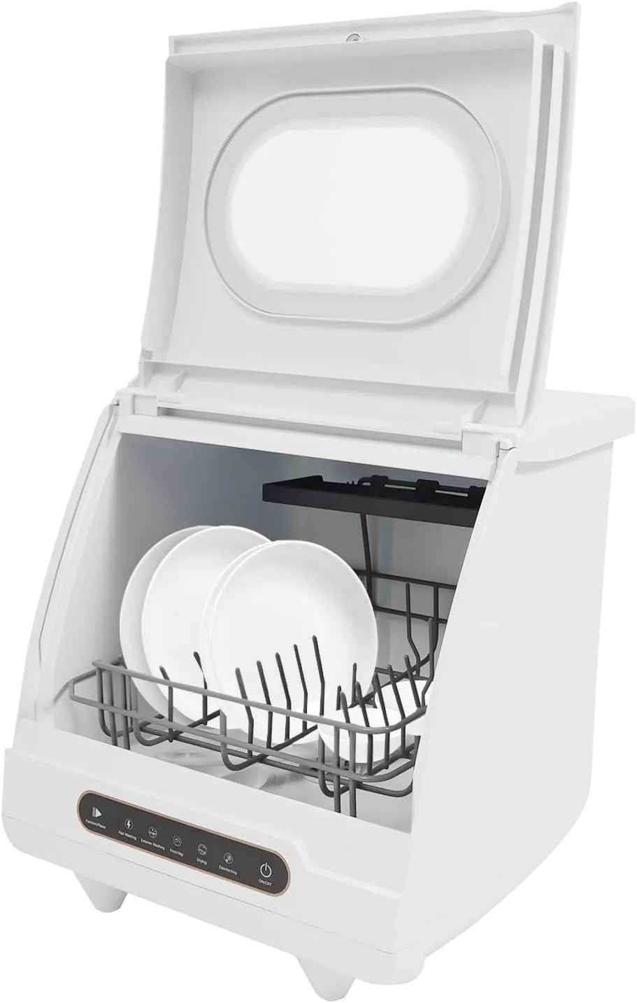 Lave-linge, 5 L, 800 W, 5 programmes, portable, Machine À Laver Vaisselle 800W Faible Niveau Sonore, Avec Fonction De Désinfection Lave-Vaisselle De