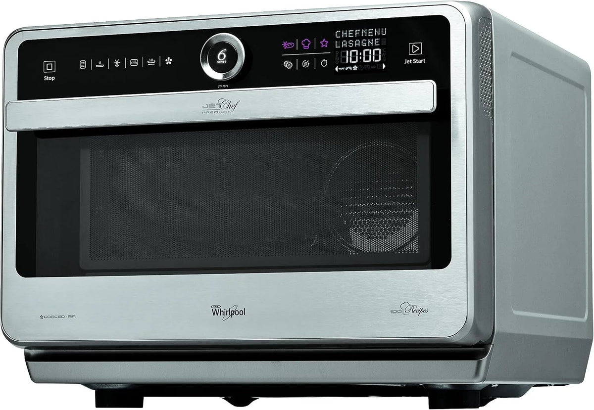 Whirlpool JT479Ix Micro-ondes, 33 L, four micro-ondes, noir, Argent
