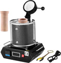 VEVOR Four électrique, 1350 W, Température Maximale de 1150 ℃, Creuset en Céramique de 3 kg