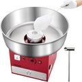 VEVOR Machine à barbe, appareil à barbe à papa, 52 cm, 1000 W, professionnel, acier inoxydable, rouge, pour anniversaire d'enfant