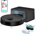 Robot aspirateur 220min, noir, Connecté par Alexa/APP pour Sols Durs, 70 Jours Vidage Automatique