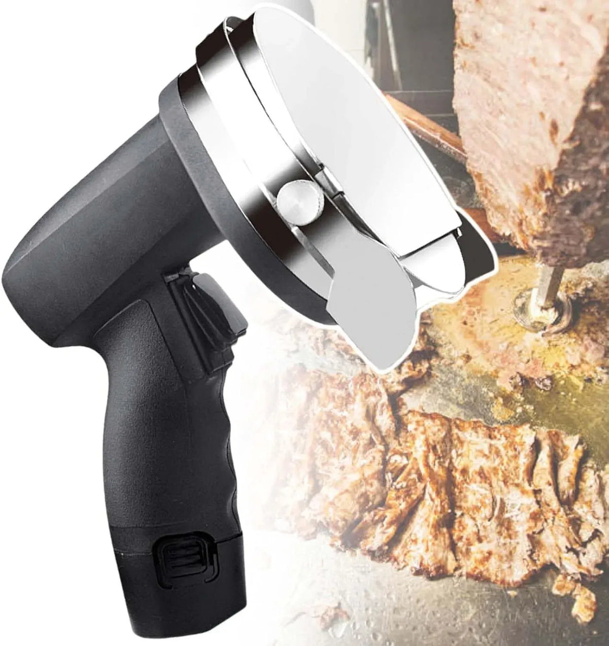 Shawarma, Coupe-Kebab Turc sans Fil, pour Trancheuse éLectrique Professionnelle pour Kebabs, Rendement 60 Kg/H, 2800 TR/Min, Doner