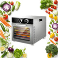 6-Floors pour Aliments Et Viande Séchée, Température Et Minuterie Numériques, Déshydrateur Alimentaire Professionnel 800 W, 6-12 Plateaux en Acier