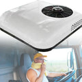 Climatiseur, 12 V, SXHEYUY 2in1, blanc, appareil de climatisation, 12V 24V Climatiseur De Toit Tracteur