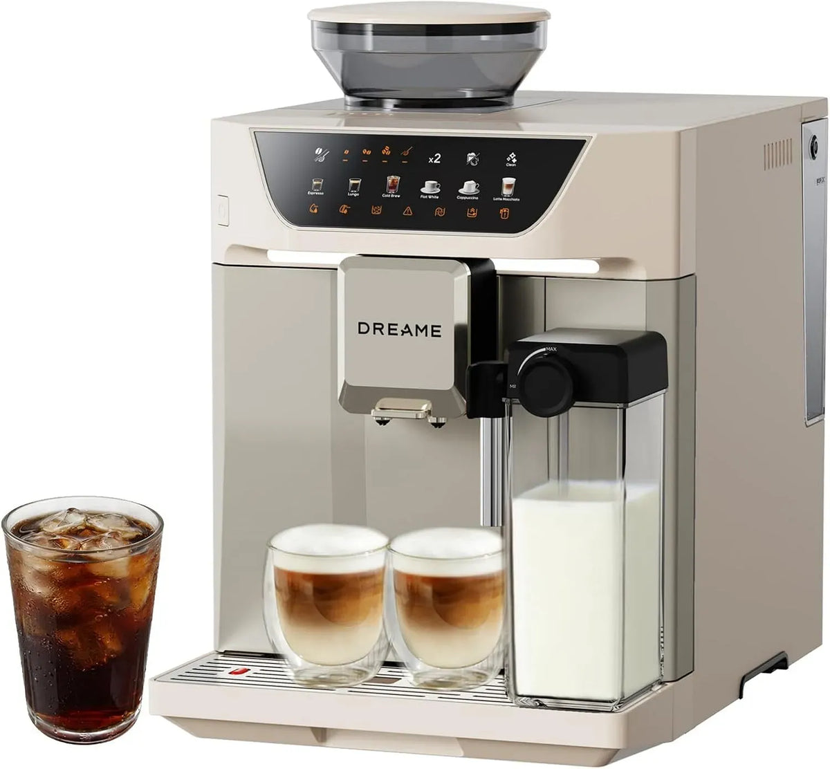 Machine à expresso, tactile, Cold Brew 1 Touche, Capacité 45 Tasses, 6 café
