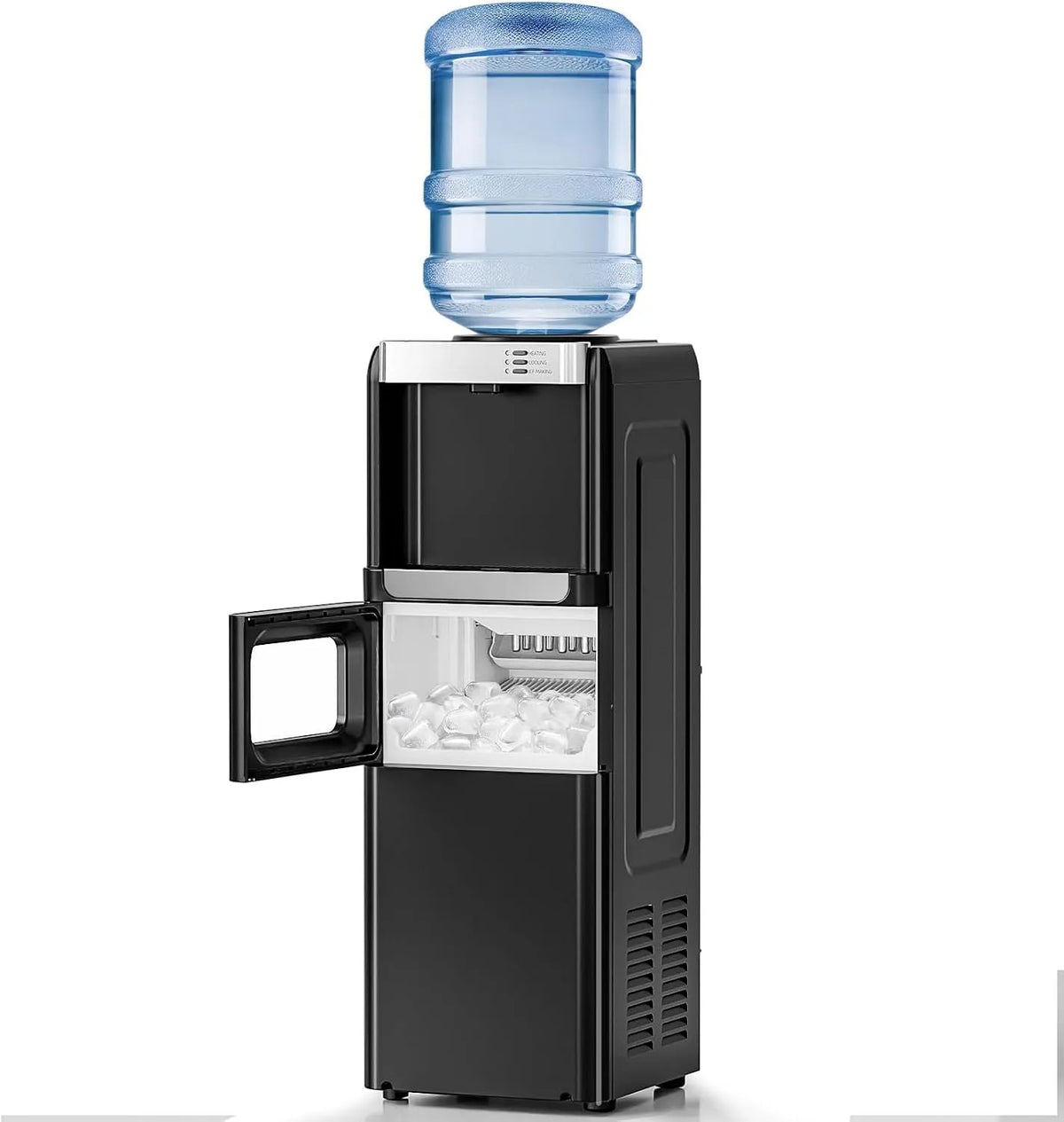 Machine à glaçons kg, 24, verrouillage, 15 h, Refroidisseur d'eau à Chargement par Le Haut pour Bouteilles de 15 gallons, Kismile Distributeur d'eau