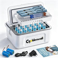 Réfrigérateur médical portable 12H, extérieur, tactile, USB, 2 zones de température, transport d'insuline et de médicaments, 8°C en un Toucher