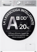 LG D4R9513TPWC Lave-linge, 7 kg, classe énergétique D, Wi-Fi, vapeur, blanc, AI DD Lave-sécheuse 13, 1400 tours, série R9, TurboWash 360, sèche-linge