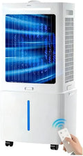 Ventilateur, 25 L, minuteur, 3 vitesses, oscillation, grand réservoir, refroidisseur d'oscillation avec réservoir， télécommande, 4 modes