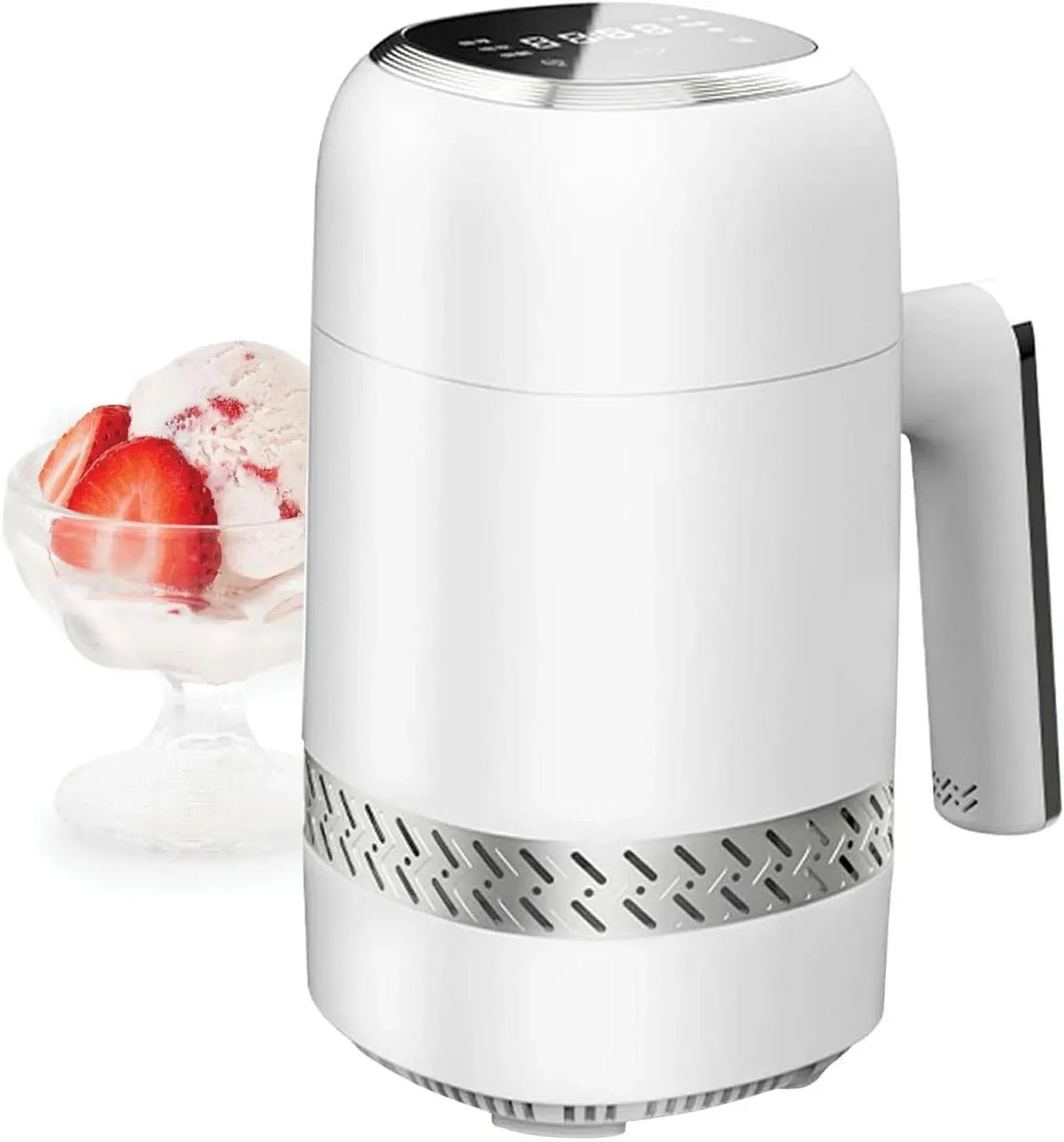 Machine à Fromage, Machine à Yaourt, Machine à Glace, Gobelet, machine à glace et sorbet, 60 W, minuteur, écran LCD, 6 Modes
