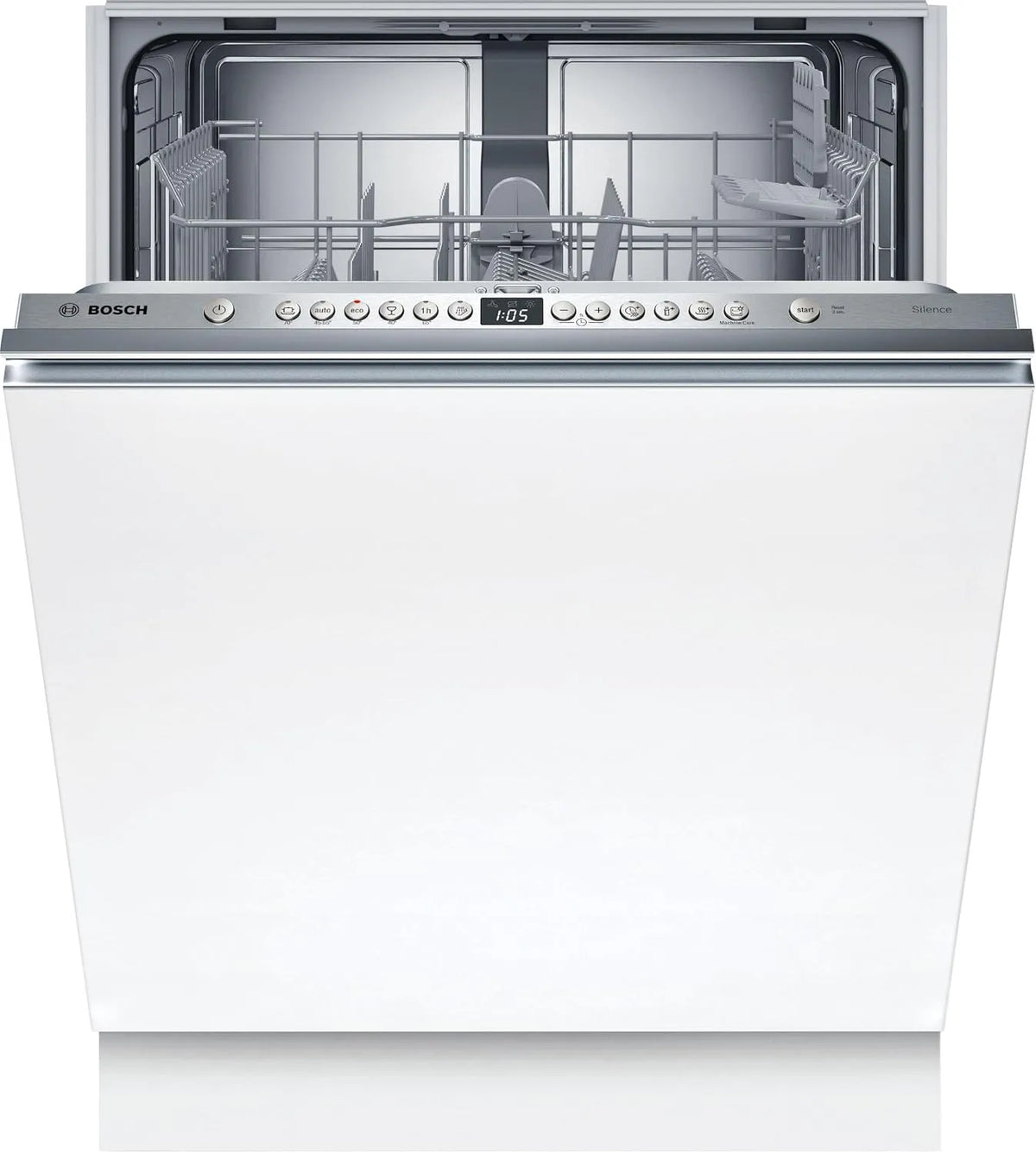 Bosch SMV26Ax01F Lave-vaisselle, 60 cm, encastrable, rouge, Panier supérieur réglable sur 3 hauteurs, Programme Verre 40 °C, Série 2, Info Light