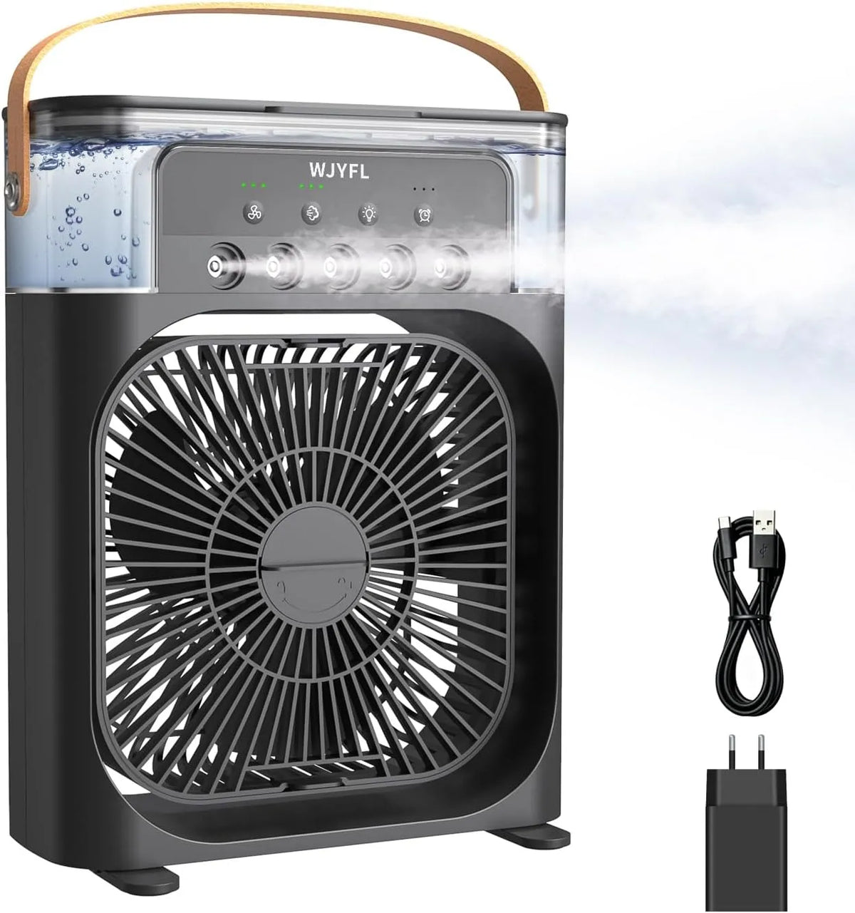 Produit timer, Refroidisseur mobile, 5 orif.brum., maison, bureau Noir, WJYFL Refroidisseur mobile