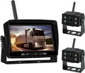 Moniteur 2camera, 7 Pouces Voiture Moniteur sans Fil Camion Sauvegarde Vue arrière Affichage caméra de recul for RV Bus TV écran d'affichage
