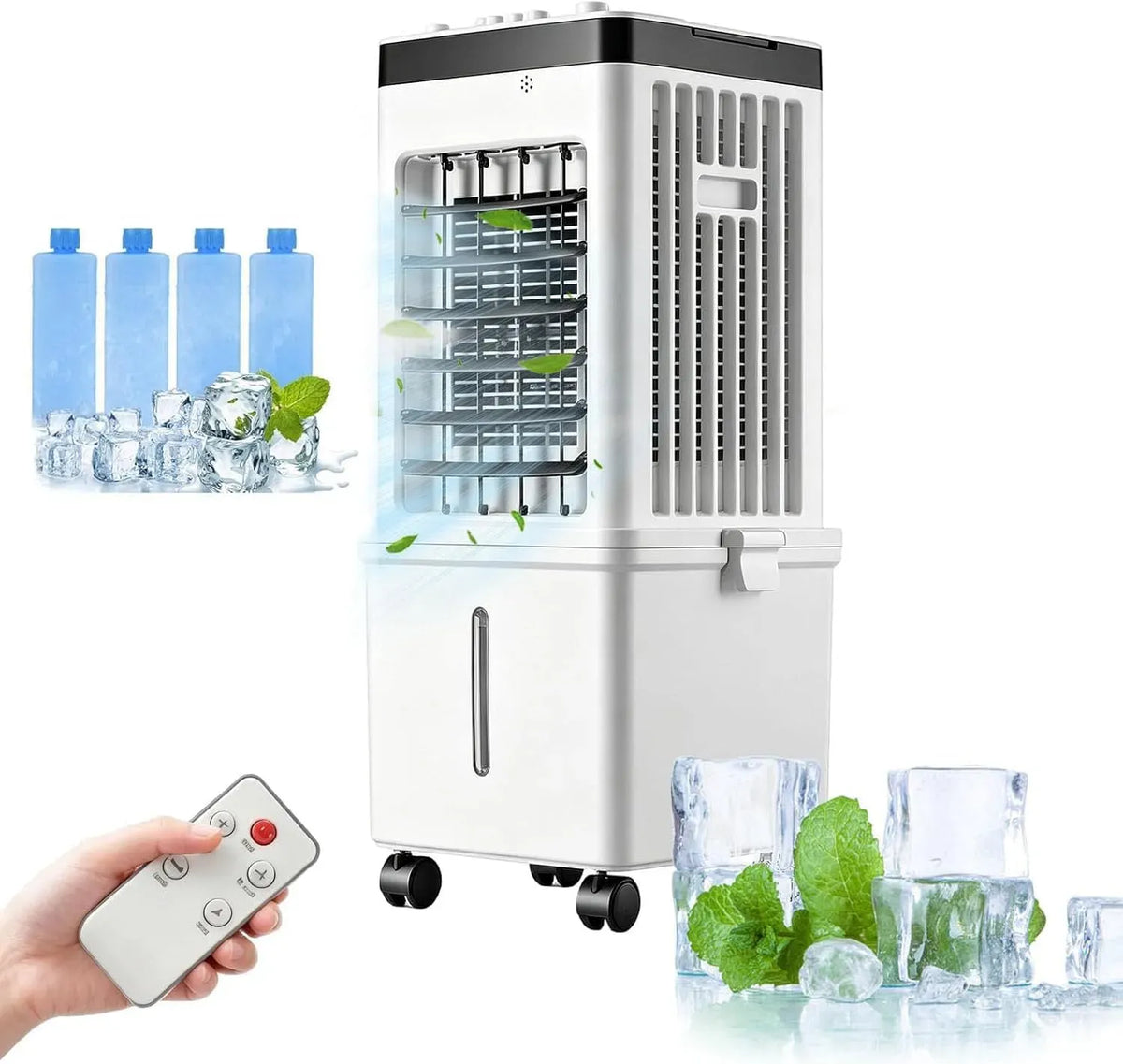 Climatiseur AC 3, 15 L, portable, minuteur, 3 vitesses, grand réservoir, amovible